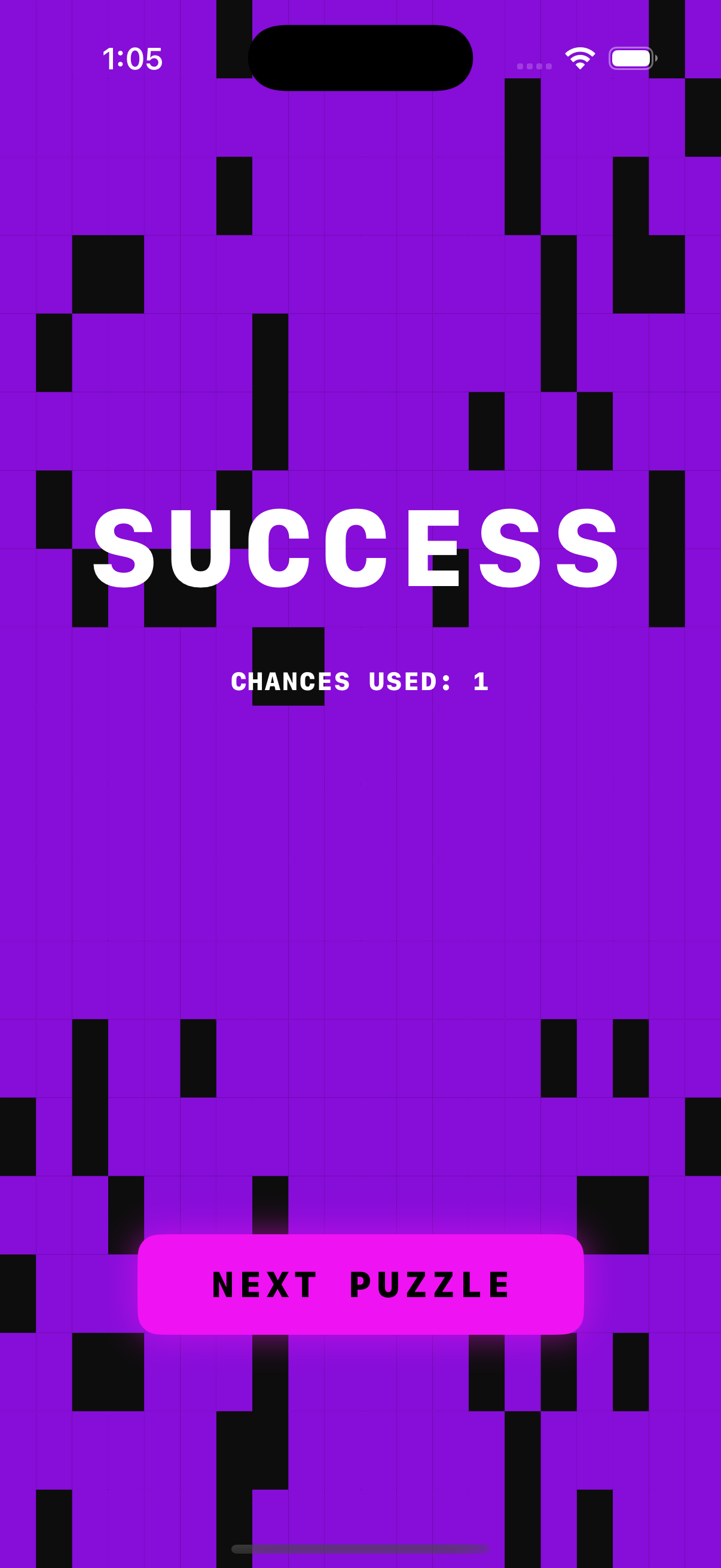 Wordacted gameplay screen 7